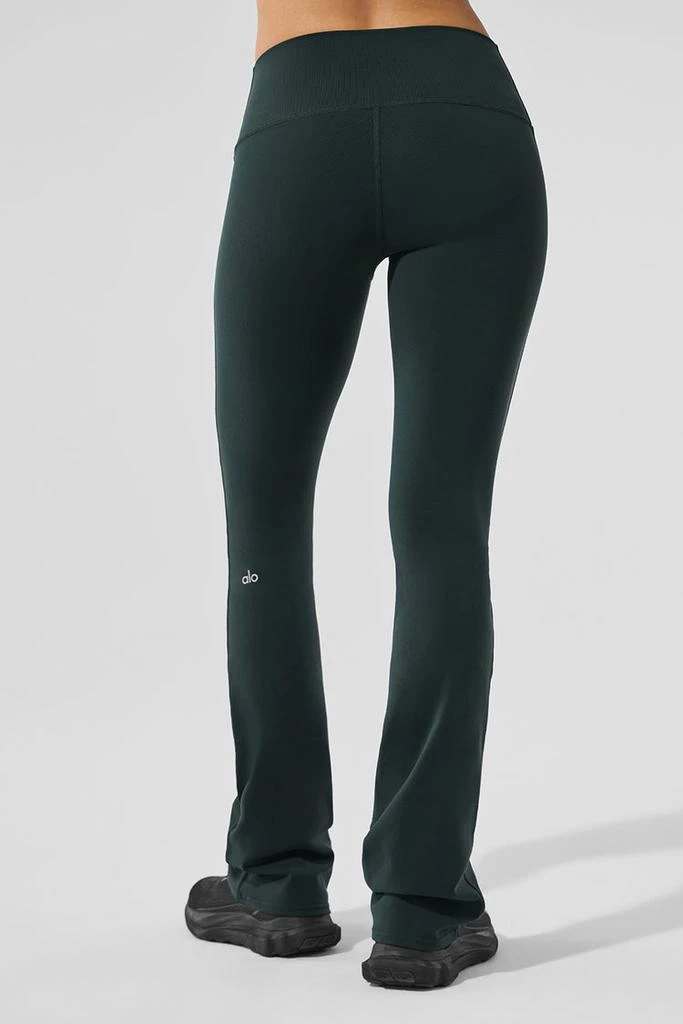 Alo Airbrush High-Waist Bootcut Legging - Charcoal Green 2
