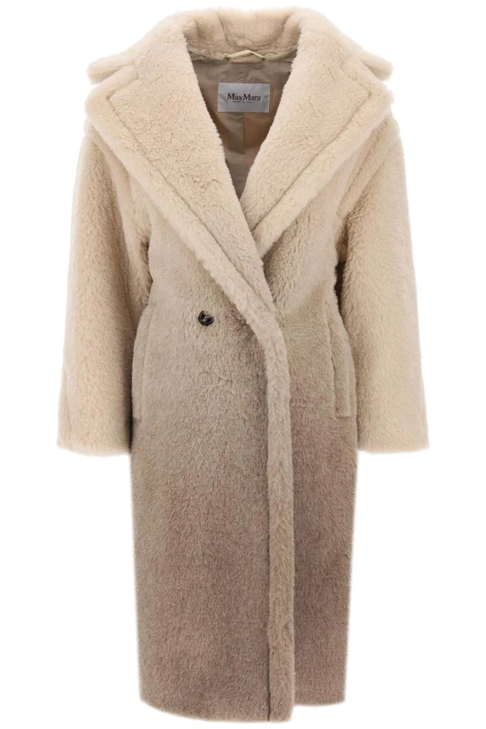 MAX MARA 'gatto' shaded-effect teddy bear icon coat 1