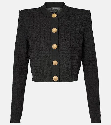 Balmain PB Labyrinth lamé cardigan 1