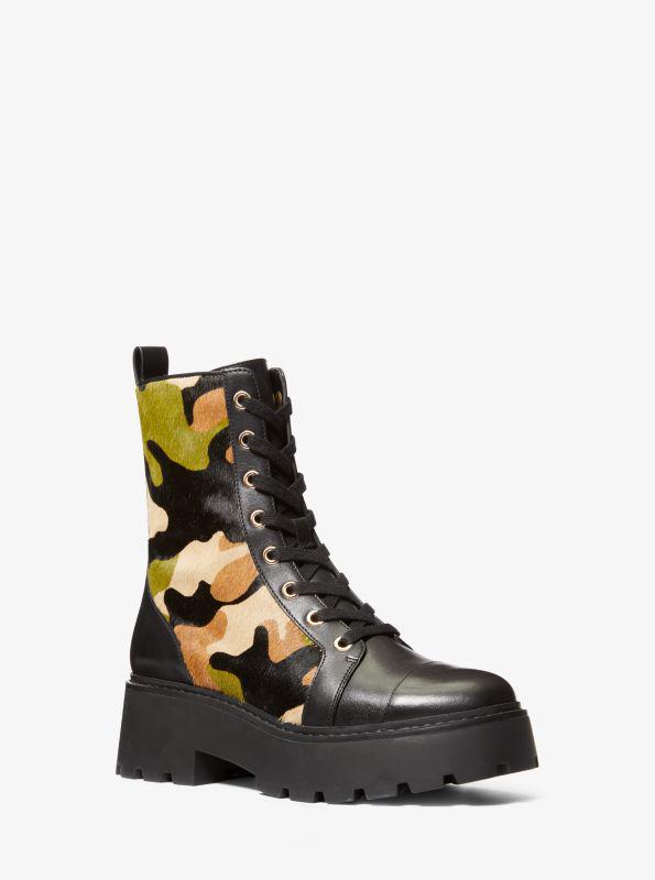 【MICHAEL KORS 】BLAKE ブーティ Blake Leather Combat Boot | Michael Kors [US]