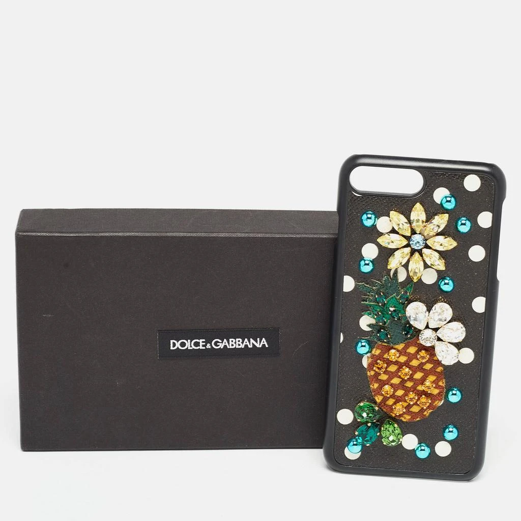 Dolce & Gabbana Dolce & Gabbana Pineapple Crystals Leather iPhone 6/6s Plus Cover 4