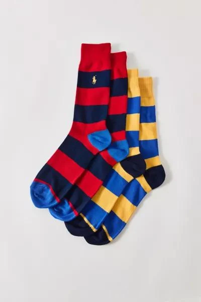 Ralph Lauren Polo Ralph Lauren Rugby Stripe Crew Sock 2-Pack 1