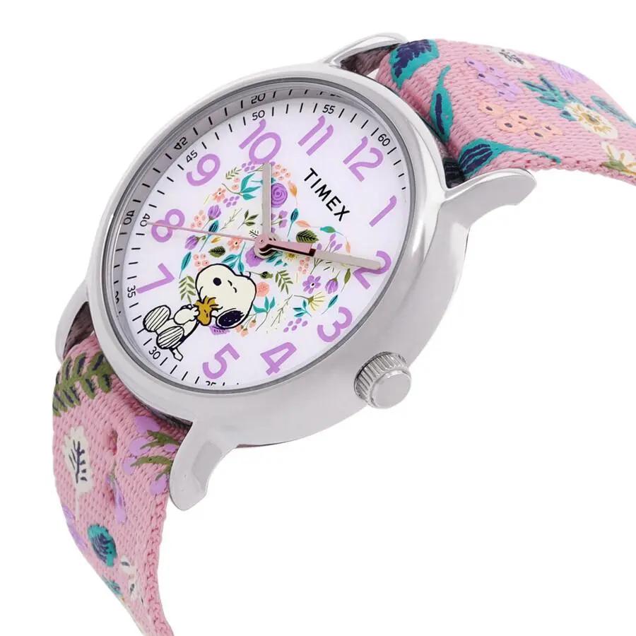 Timex Timex Weekender X Peanuts Quartz White Dial Ladies Watch TW2V77800 2