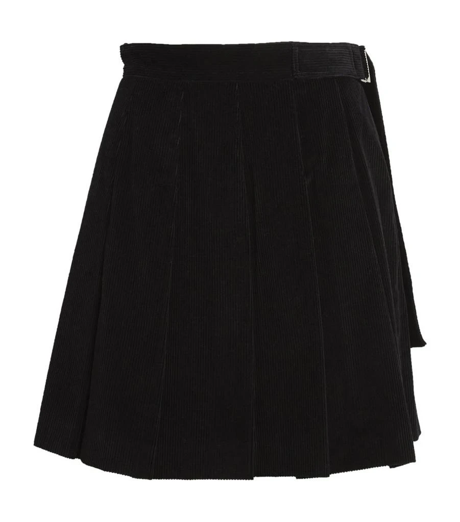 Weekend Max Mara Corduroy Pleated Mini Skirt 1