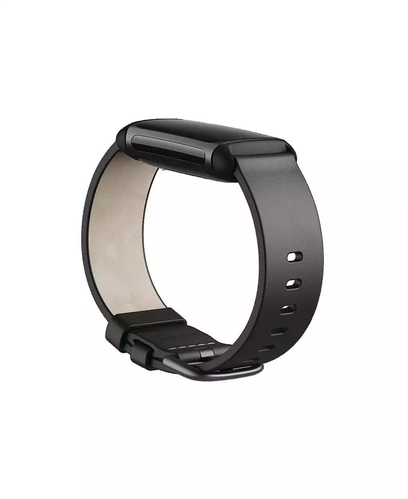 Fitbit Charge 5 Black Leather Band, Small 2