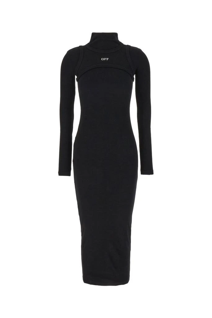 Off-White Off-White Long Dress With Logo 1