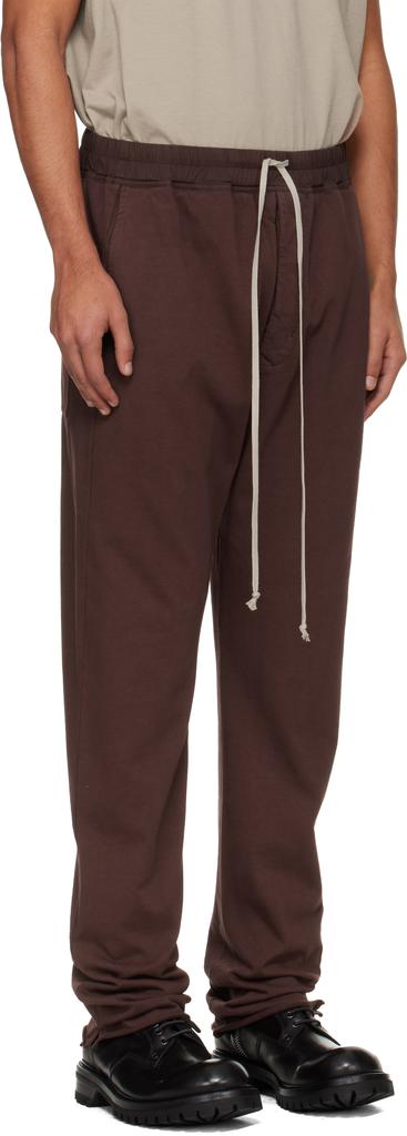 Rick Owens Burgundy Concordians Berlin Drawstring Sweatpants