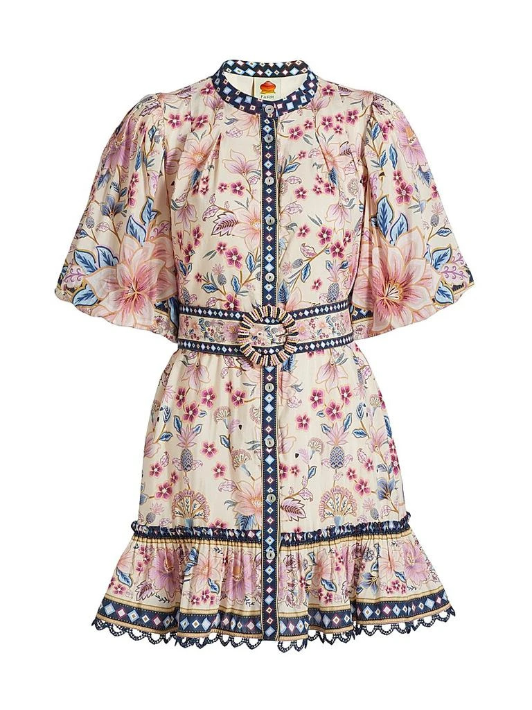floral tie mini dress Rosalie Floral Tie Waist Mini Dress in Black – Julie's Clothing