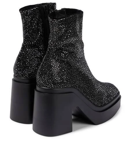 Clergerie Nava embellished velvet ankle boots 3