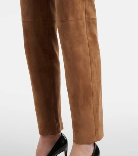 Max Mara Amleto suede slim pants 5