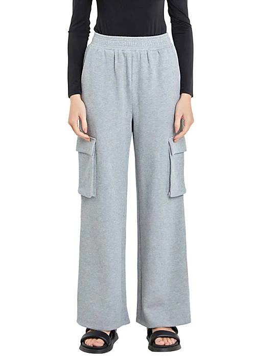 Grey Lab Lab Wide Knit Pants With Pockets 1
