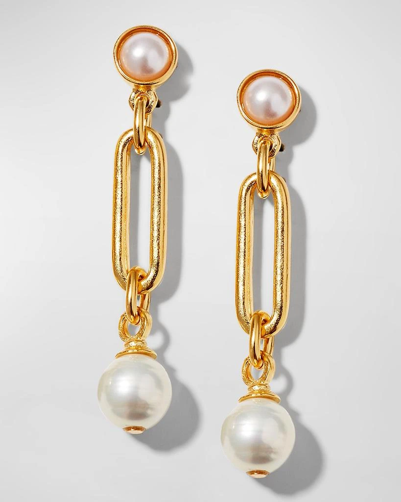 BEN-AMUN Pearly Post and Dangle Earrings 1