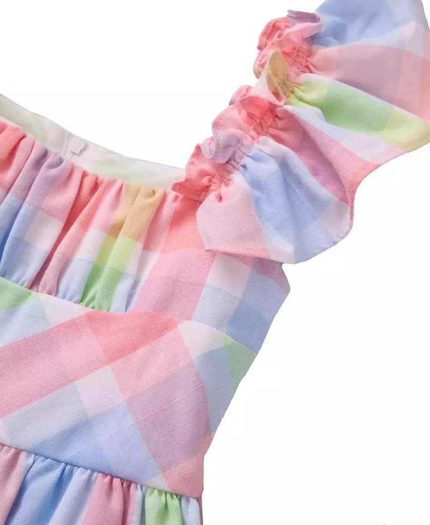 Bonnie Jean Toddler and Little Girls Linen Check Dress 5