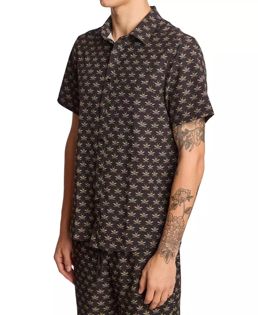 Paisley & Gray Men's Gilby Slim Fit Short Sleeve Printed Button-Front Swim Shirt 3
