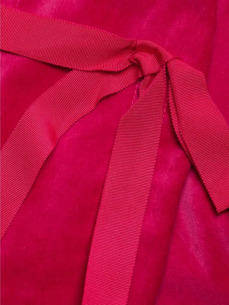 Cinq à Sept Lou Bow-Detailed Velvet Blazer 7