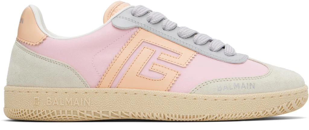 Balmain Multicolor Swan Suede 
Nylon Sneakers 1