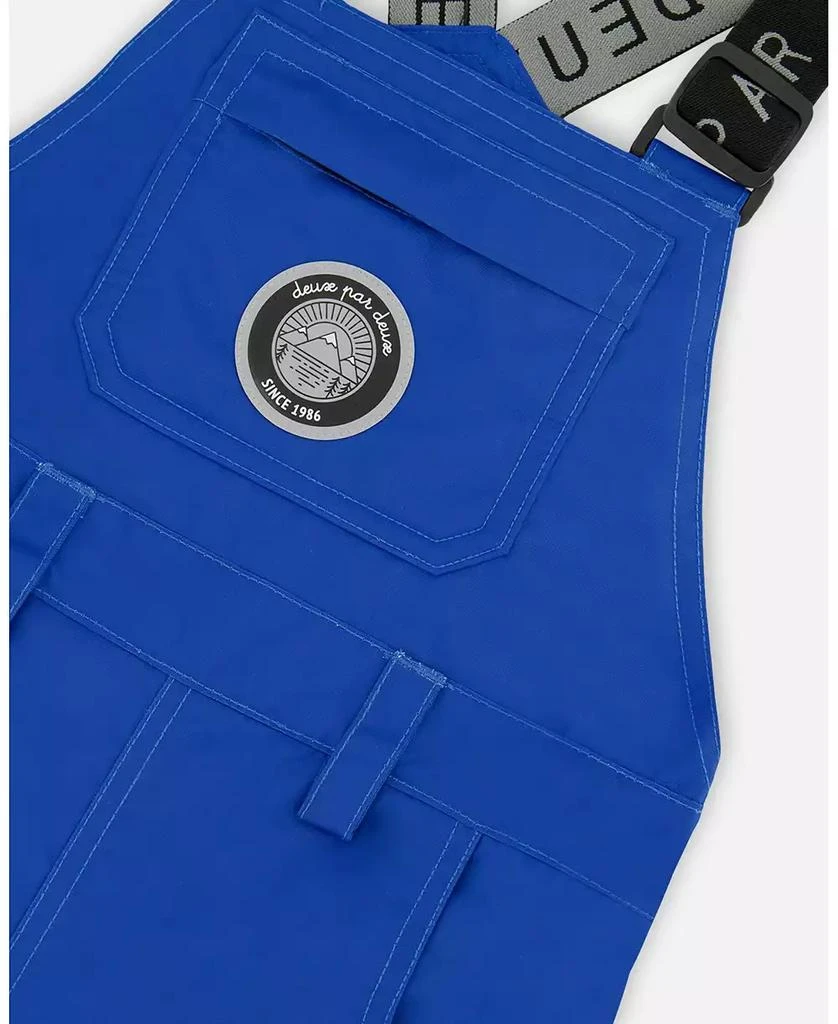 Deux par Deux Big Boys Solid Play Overall Snow Bib Blue 4