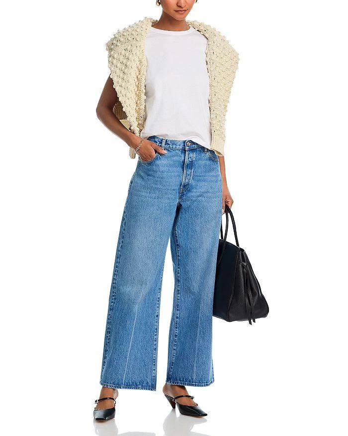 FRAME The Pixie Loose High Rise Wide Leg Jeans in Rundown 2