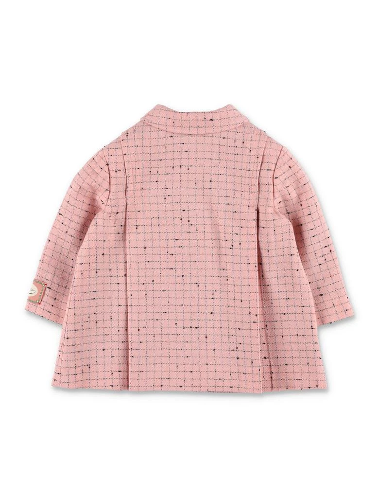 Gucci Gucci Kids Checked Long-Sleeved Coat 2