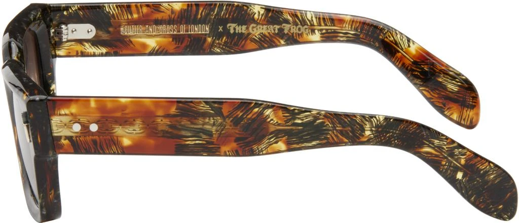 Cutler and Gross Brown The Great Frog Edition Lucky Diamond II Rectangle Sunglasses 3