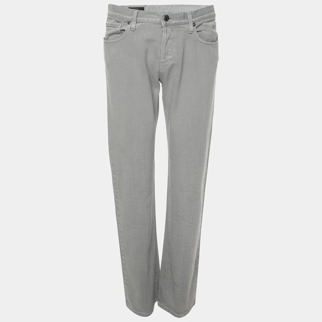 Gucci Gucci Grey Denim Regular Fit Jeans M 1