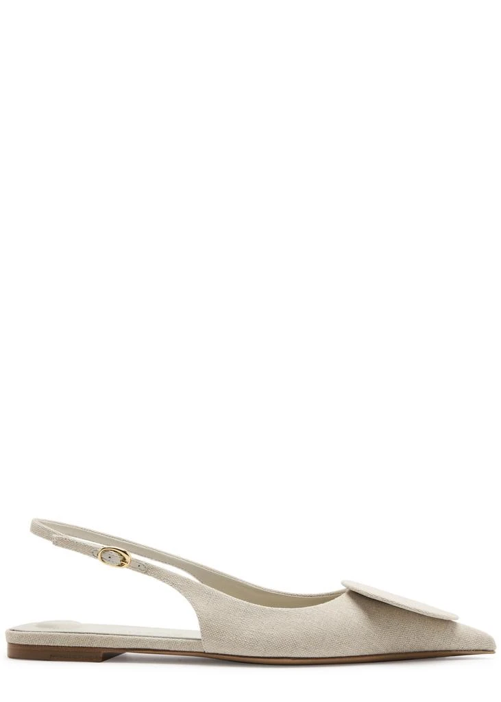 Jacquemus Les Slingbacks Duelo canvas slingback flats 1