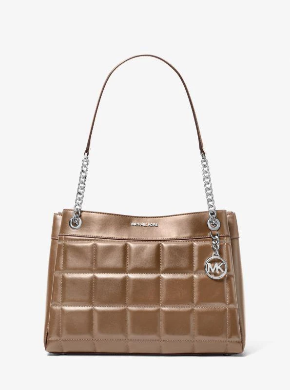 Michael Kors Susan Medium Quilted Leather Tote Bag 1