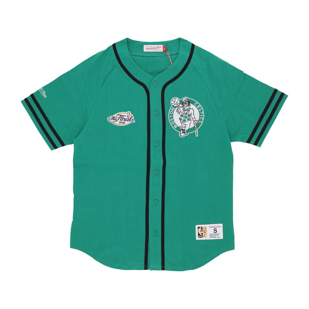 Mitchell Ness Men
s Button Jacket NBA Fashion Cotton Button Front Vintage Logo Boscel Original Team Colors