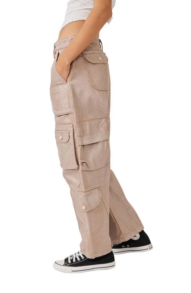 Free People Lap of Luxury Metallic Cargo Pants 3