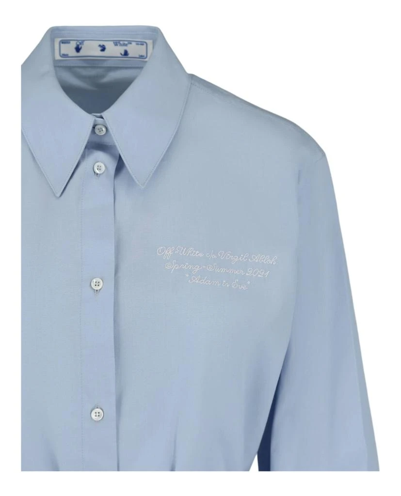 Off-White Plisse Shirt Dress 3