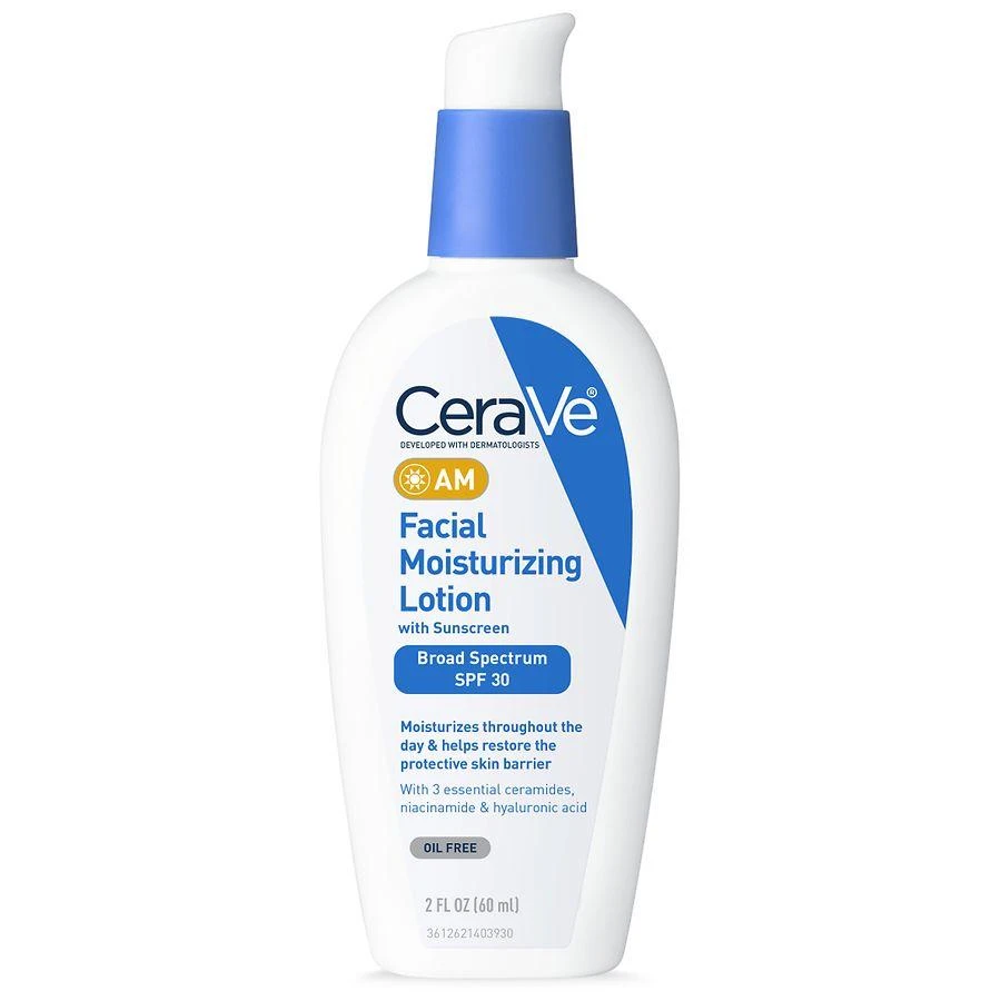 CeraVe AM Face Moisturizer SPF 30 Oil-Free Cream with Sunscreen 1