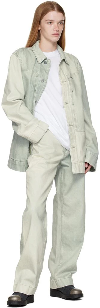 Objects IV Life Green Wide Leg Jeans 4