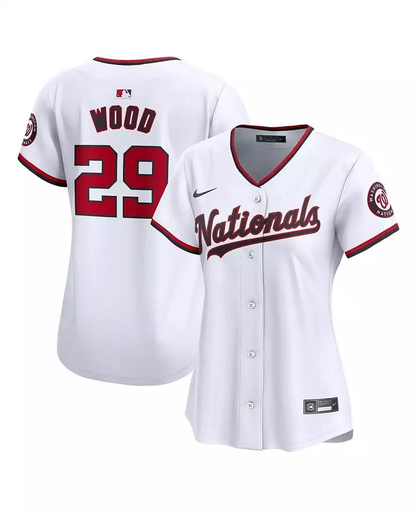 NIKE Women's James Wood White Washington Nationals Home Limited Player Jersey 1