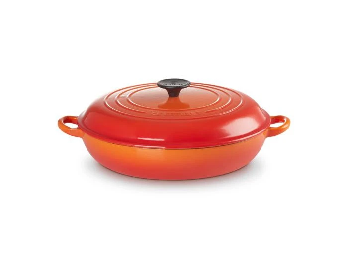 Le Creuset Faitout campagnard 30cm en fonte émaillée volcanique 1