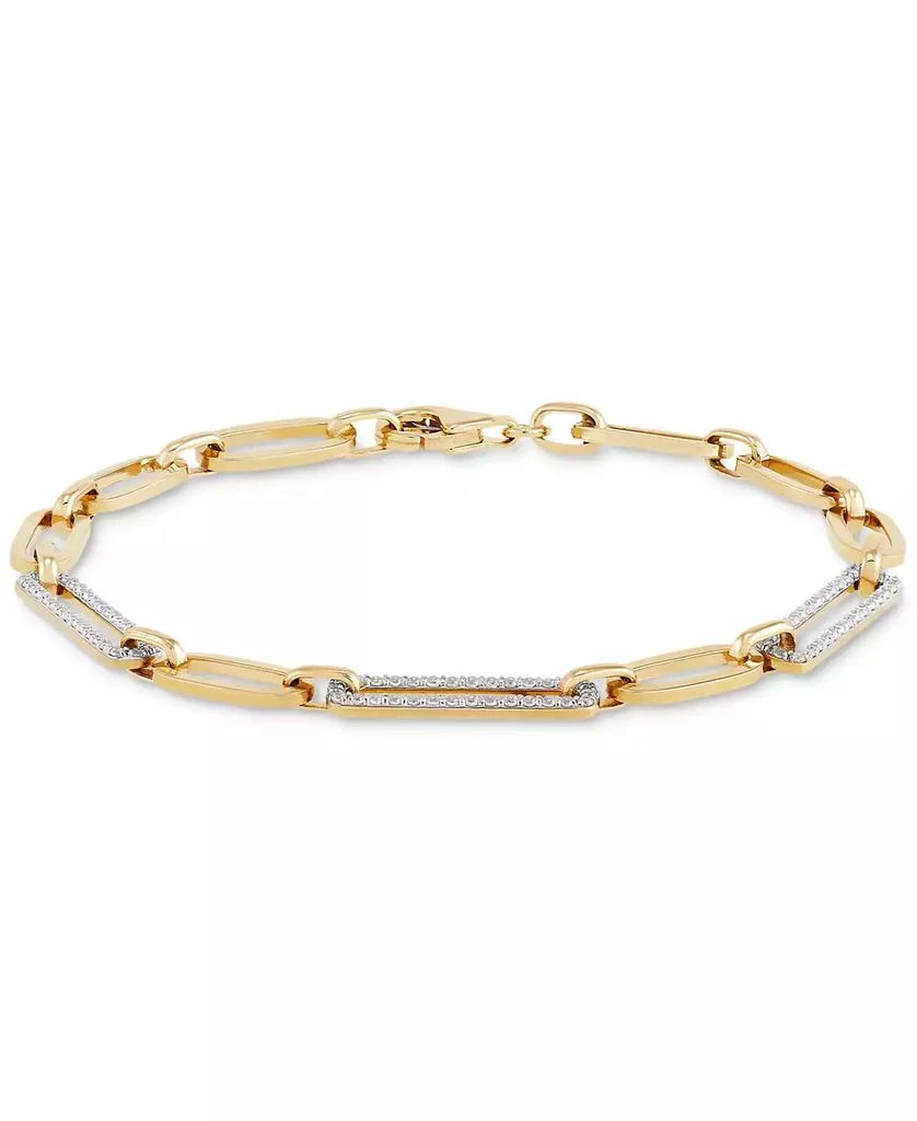 Macy
s Diamond Link Statement Bracelet (1/2 ct. t.w.) in 14k Gold