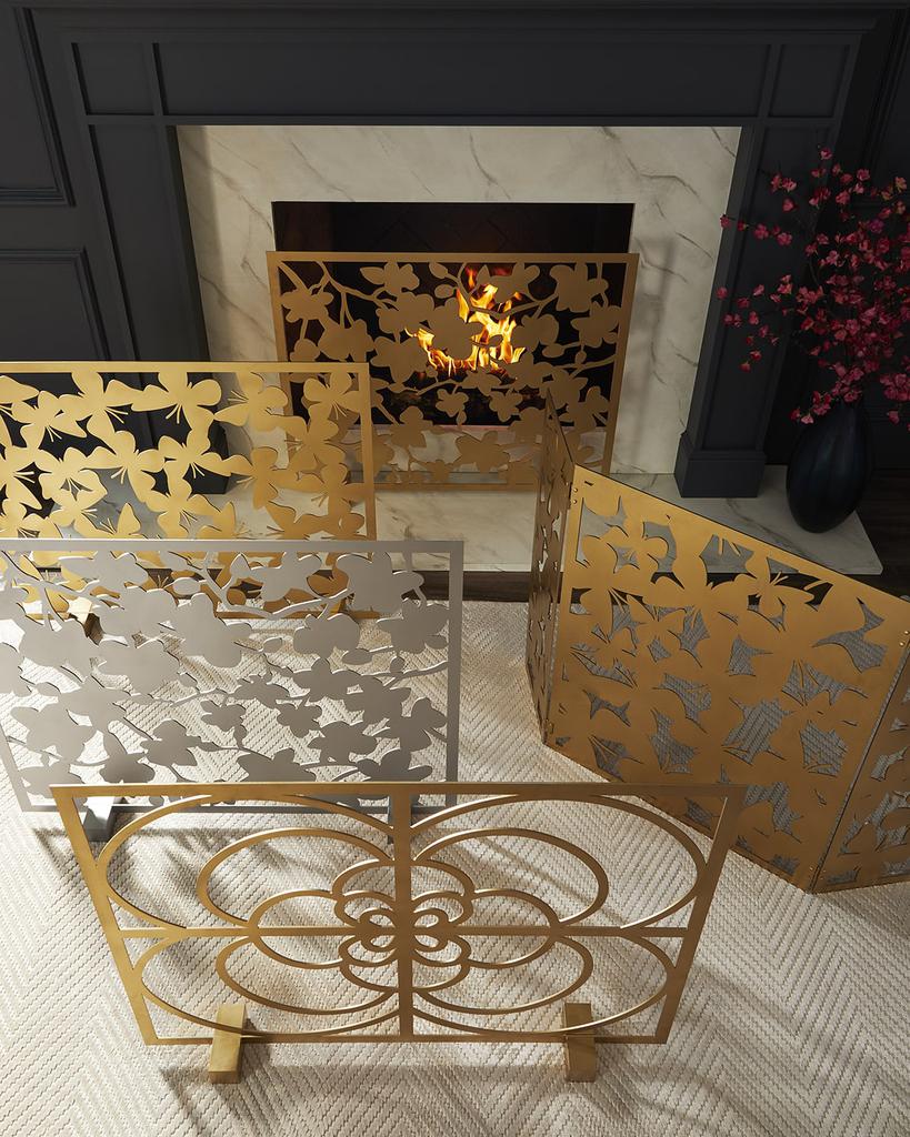 Tommy Mitchell Cherry Blossom Fireplace Screen