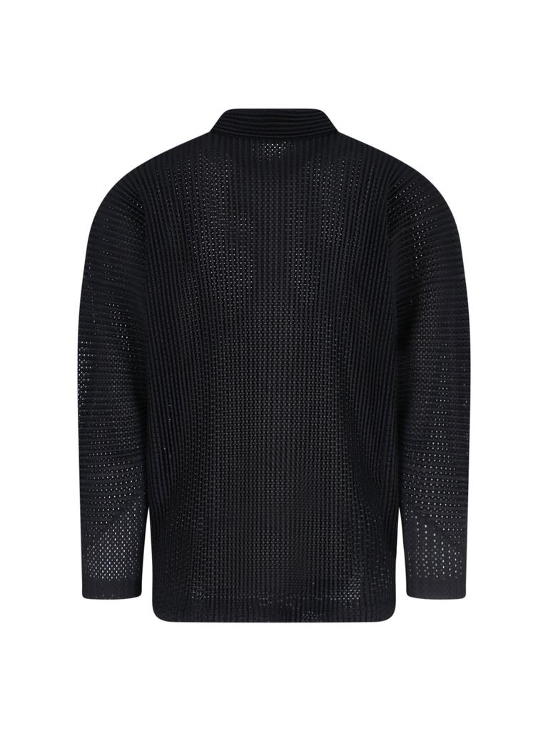 Homme Plissé Issey Miyake Homme Plissé Issey Miyake Long-Sleeved Mesh Shirt