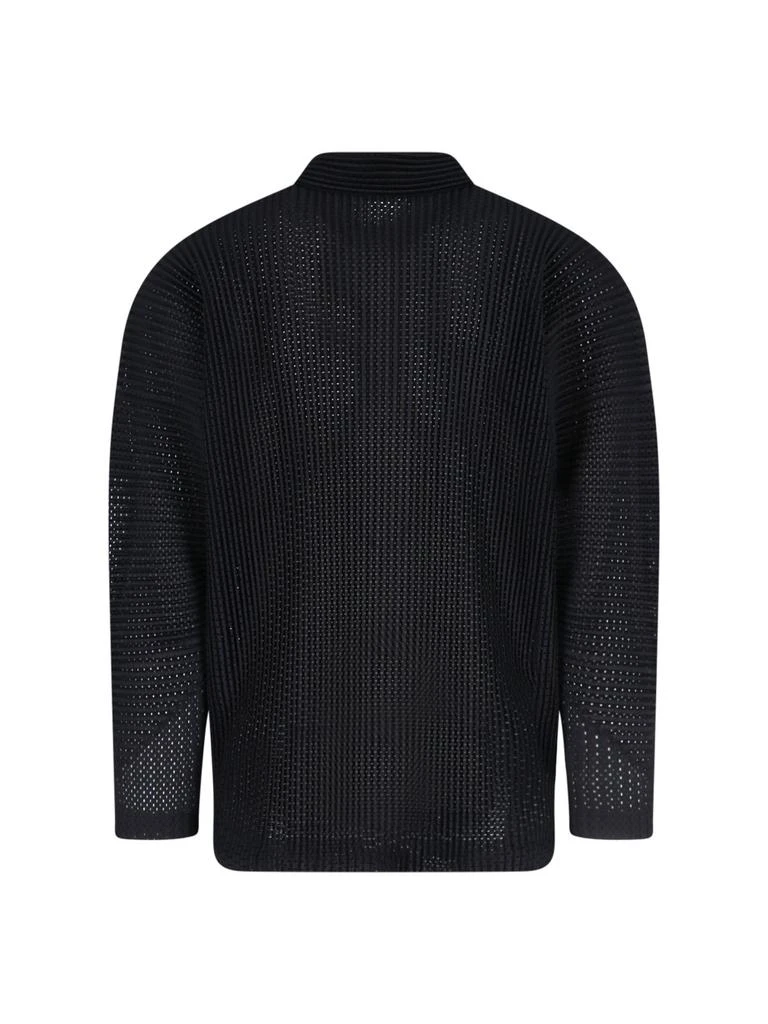Homme Plissé Issey Miyake Homme Plissé Issey Miyake Long-Sleeved Mesh Shirt 2