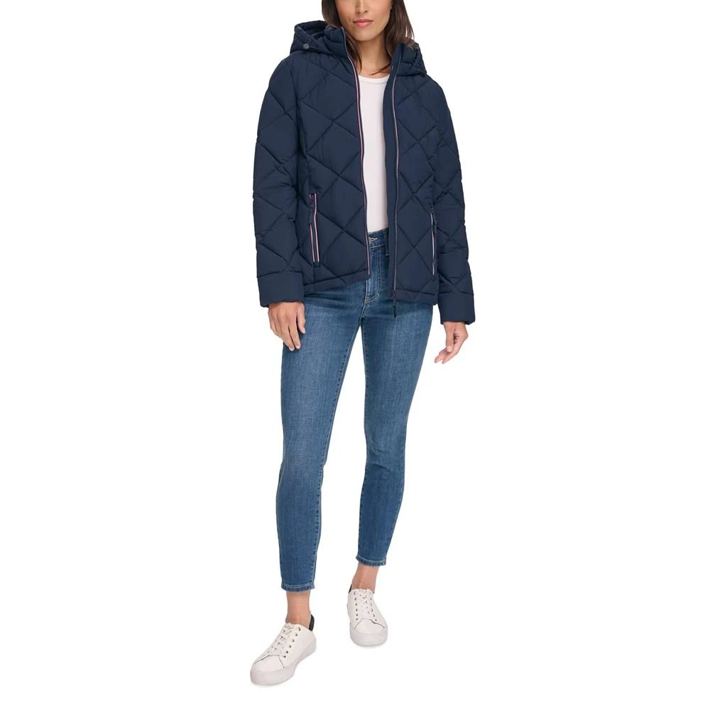 Tommy Hilfiger Women's Diamond Quilted Hooded Packable Puffer Coat, Created for Macy's 5