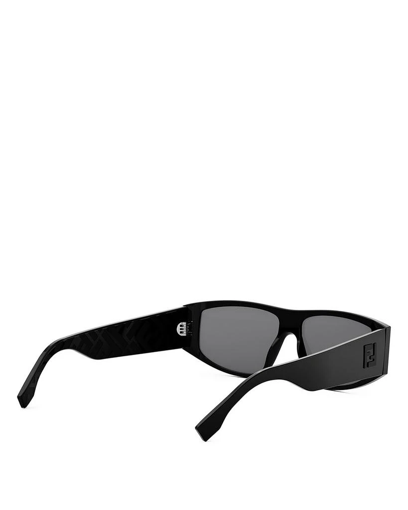 Fendi FF Squared Geometric Shield Sunglasses, 133mm 5