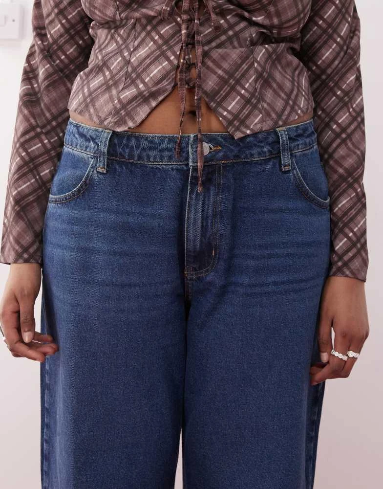 Noisy May Curve Noisy May Curve Alexa straight fit jeans in dark blue wash 5