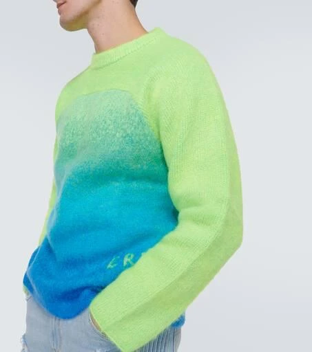 ERL Rainbow knitted mohair-blend sweater 5