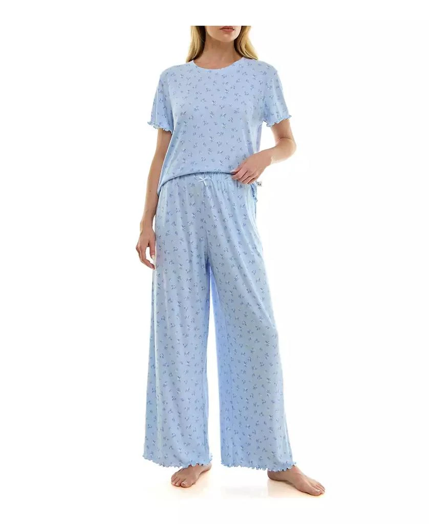 Sincerely Jules Women
s Printed T-Shirt 
Paper Bag Pants, 2-Piece Pajama Set