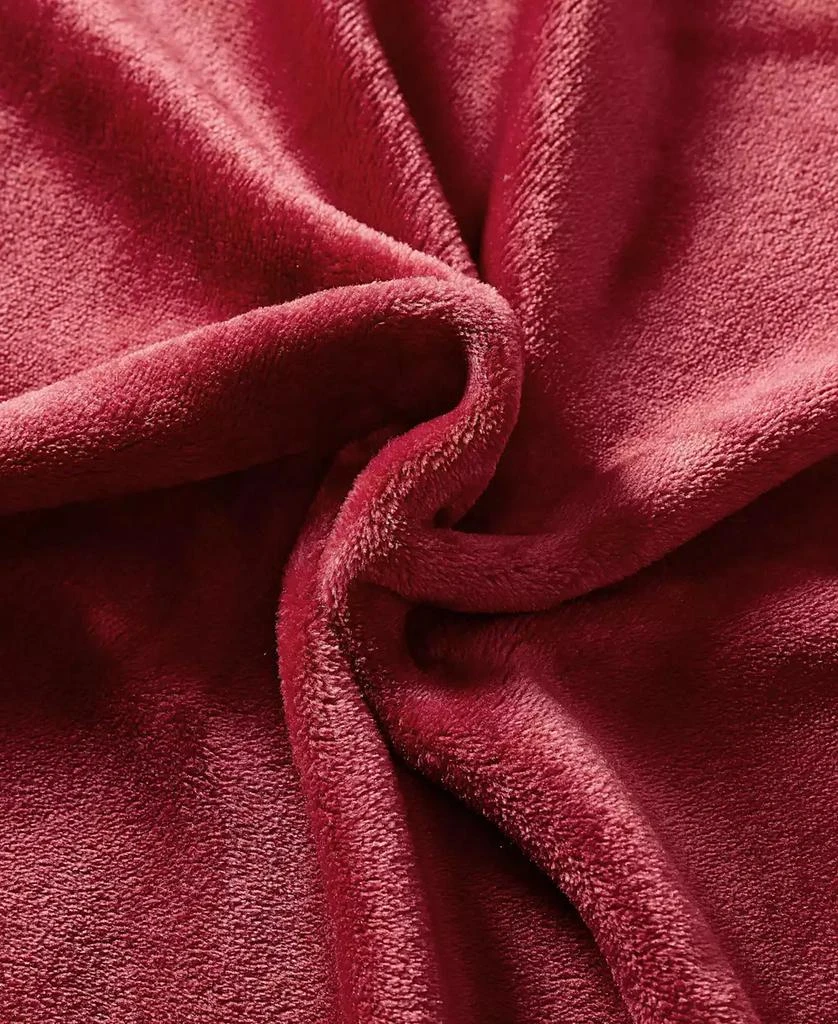 Nautica Solid Ultra Soft Plush Fleece Blanket 3
