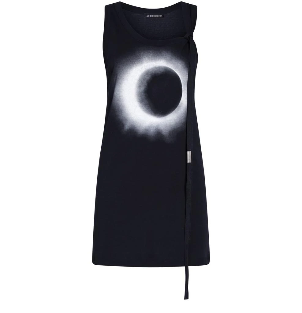 ANN DEMEULEMEESTER Seva standard tank top Eclipse print 1