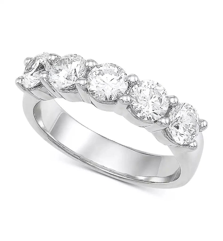 Grown With Love IGI Certified Lab Grown Diamond Anniversary Band (2 ct. t.w.) in 14k White or Yellow Gold 1
