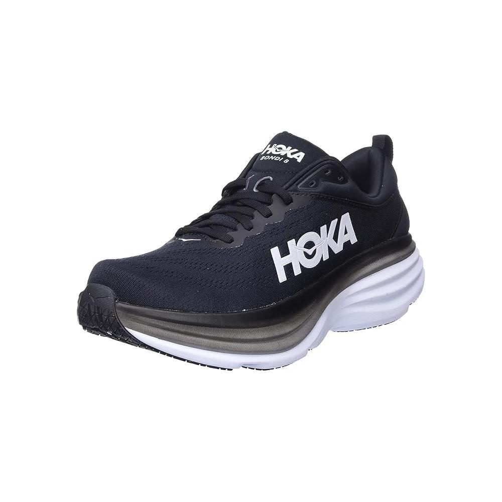 Hoka One One HOKA ONE Bondi 8 Mens Running Shoes - Black/White