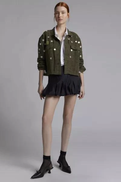 Urban Renewal ReMADE By UO Button Detail Cropped Jacket 3