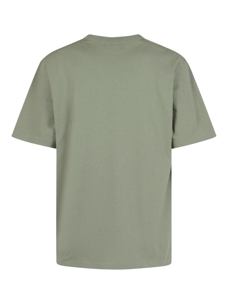 Stone Island Logo Embroidered Crewneck T-Shirt – On Sale Now
