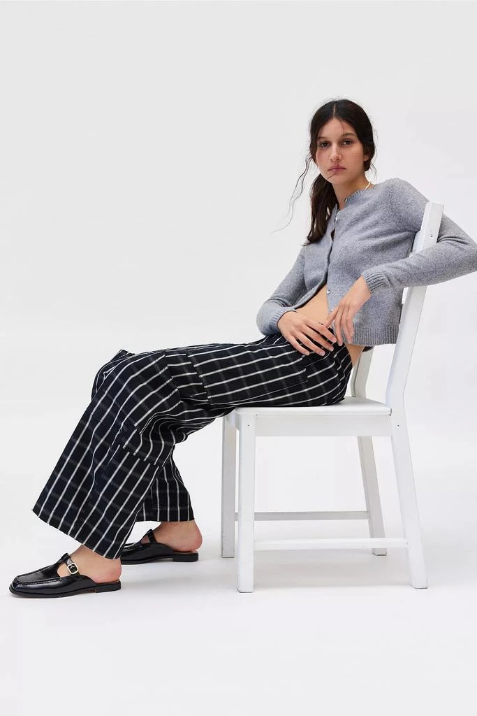 BDG BDG Charlie Gingham Low-Rise Wide-Leg Pant 4